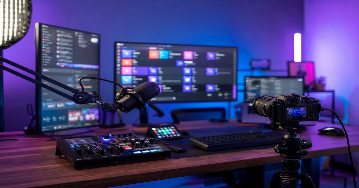 Streamer simulcasting to multiple platforms with unified royalty-free music playlist